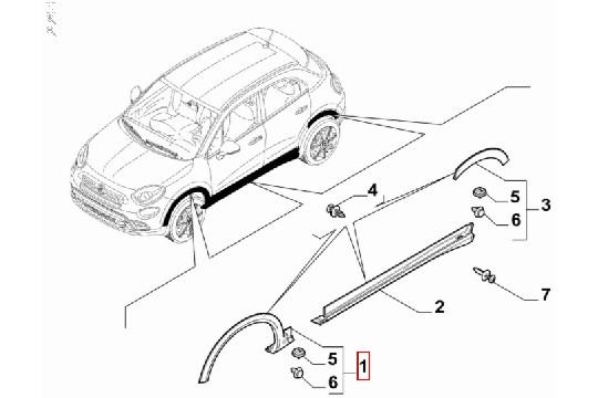 FIAT GROUP - MOULDING - 735759146