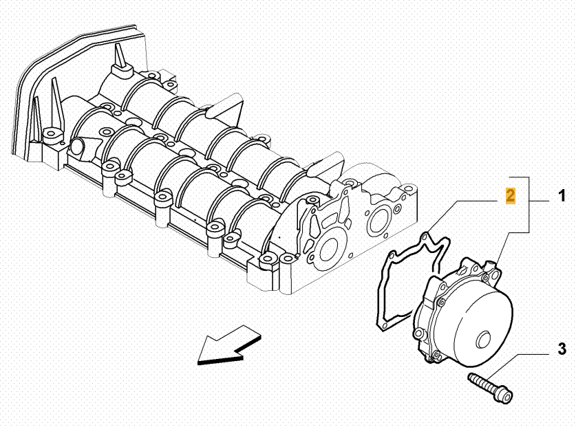 schematic view FIAT GROUP - PAKKING VACUÜMPOMP - 46818359 