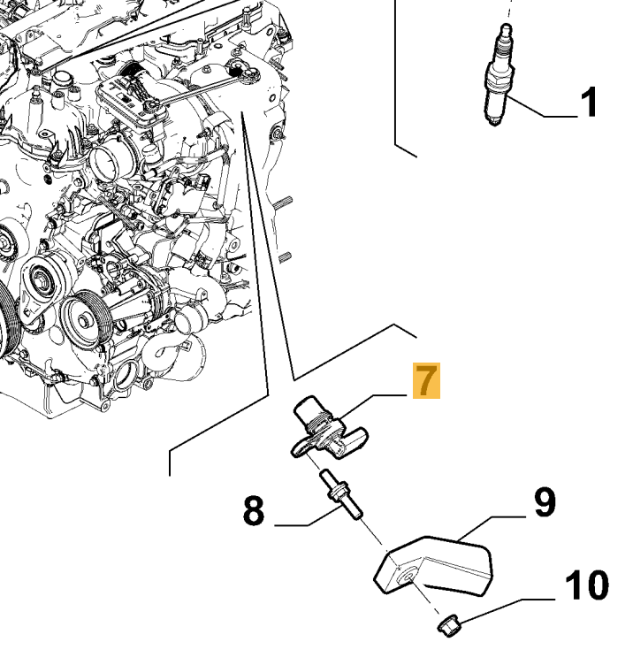 FIAT GROUP - Sensor Phase Sensor - 50057840