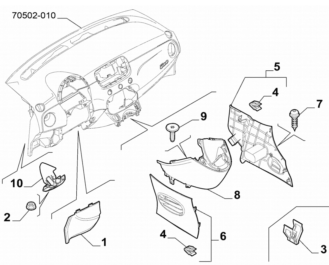 undefined FIAT GROUP - COVERING - 735678794 