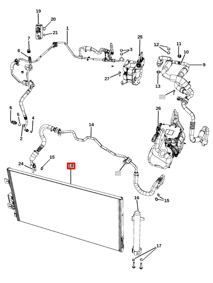 undefined FIAT GROUP - CONDENSATOR - K52014548AB 