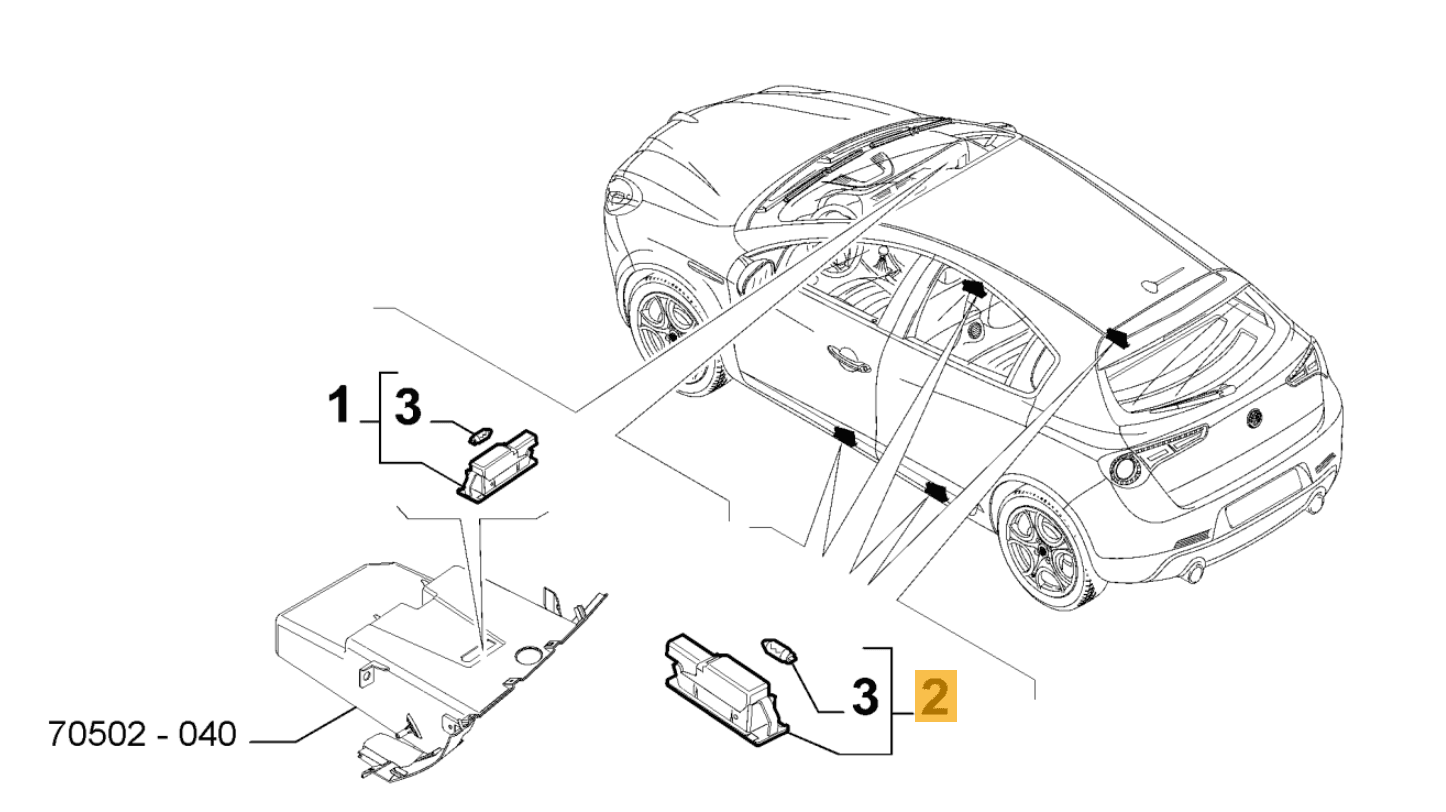 undefined FIAT GROUP - PLAFONNIER - 60685447 